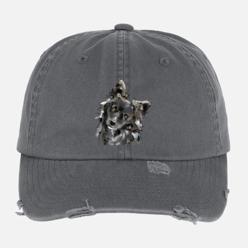 Australian Shepherd Flexfit Vintage Destroyed Cap