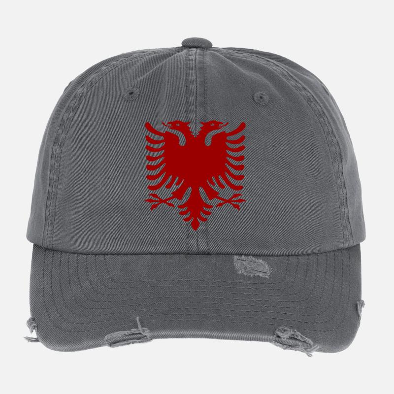 Albanian Eagle Flexfit Vintage Destroyed Cap