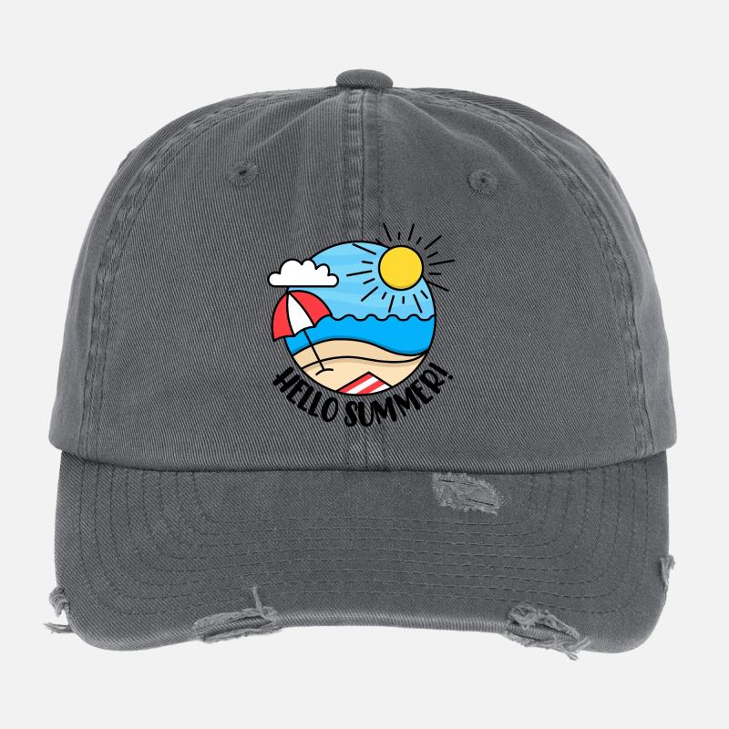Hallo Sommer 2 Flexfit Vintage Destroyed Cap