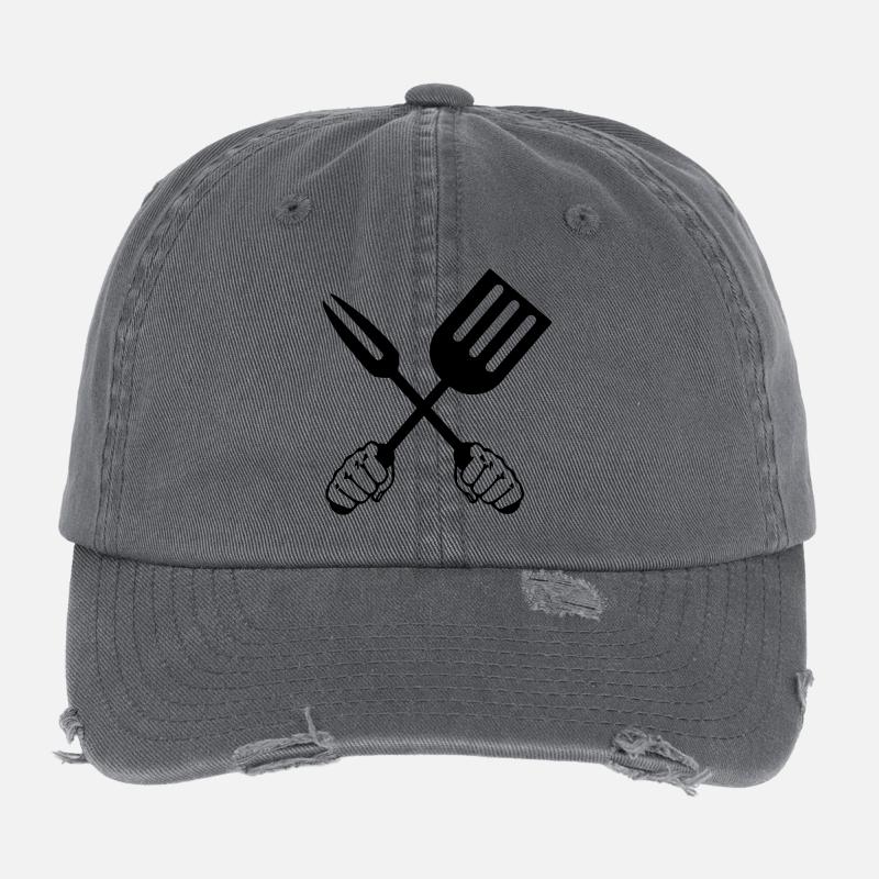 Barbecue tools two fists Flexfit Vintage Destroyed Cap