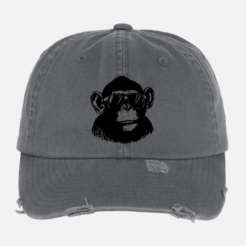 Cool Monkey Flexfit Vintage Destroyed Cap