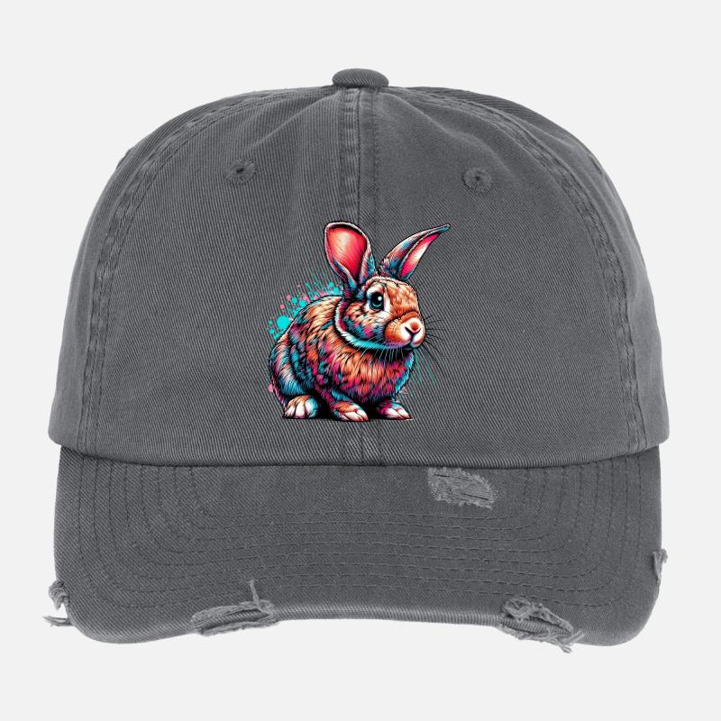 Lapin Casquette vintage effet usé Flexfit