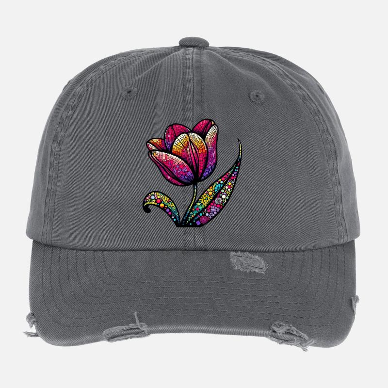 Tulipe Casquette vintage effet usé Flexfit