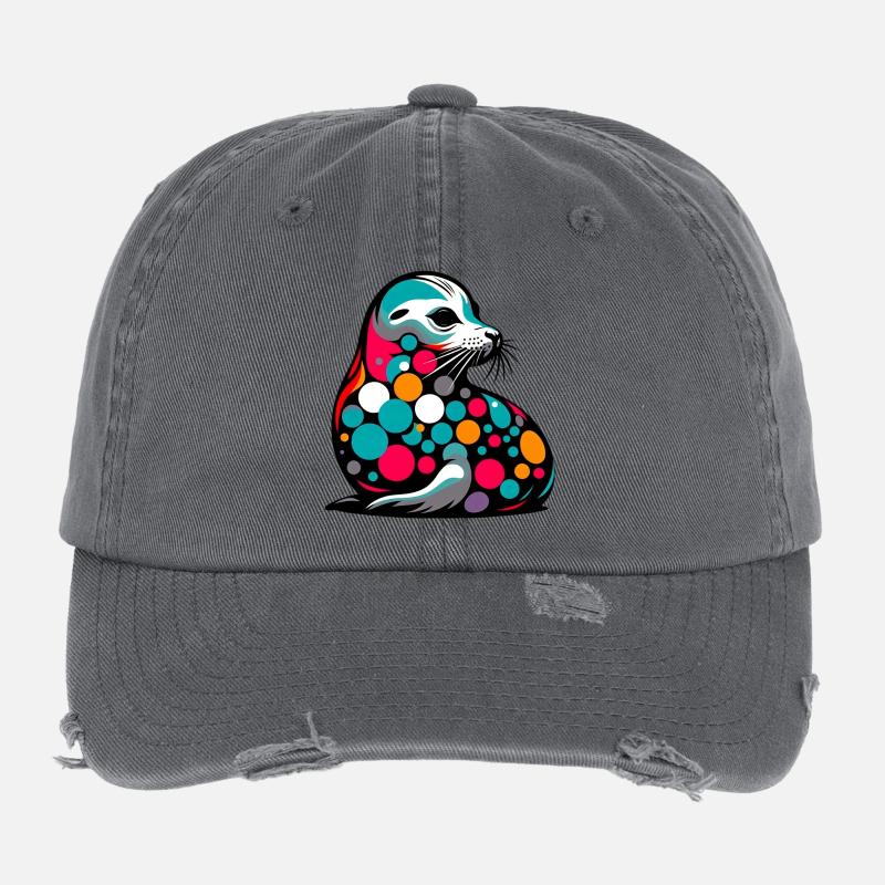 Seal Flexfit Vintage Destroyed Cap