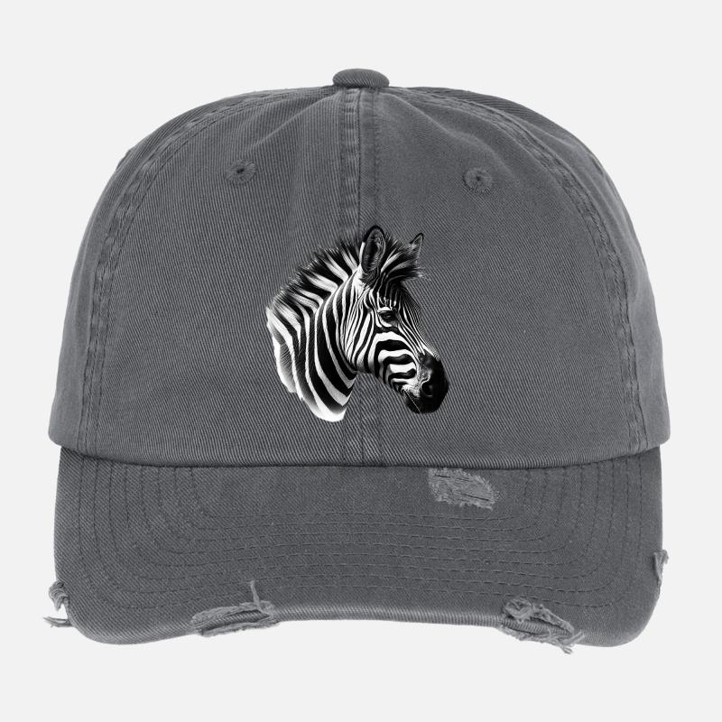 Zèbre Casquette vintage effet usé Flexfit