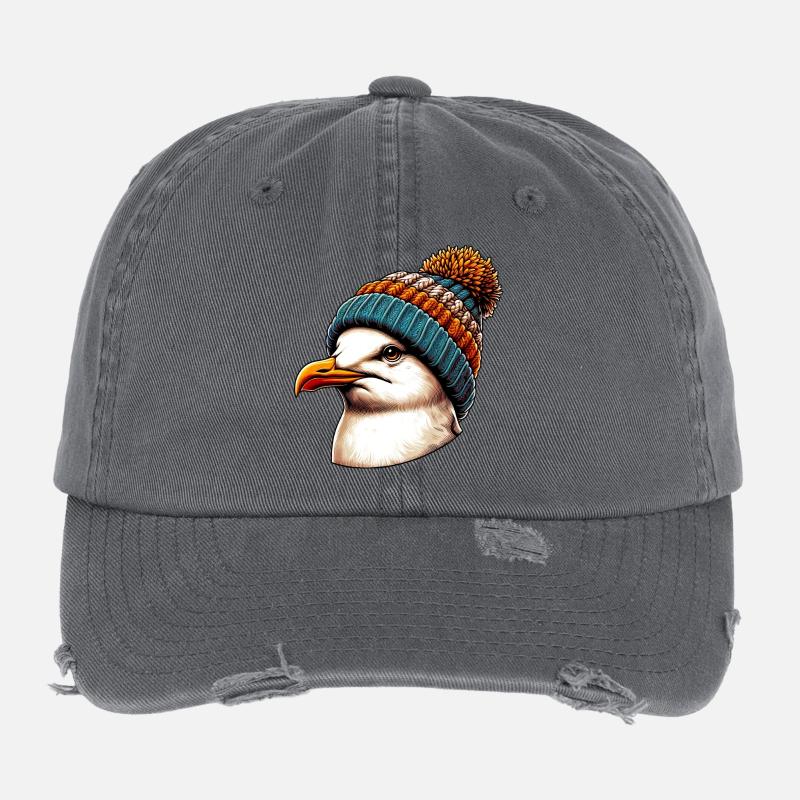 Mouette Casquette vintage effet usé Flexfit
