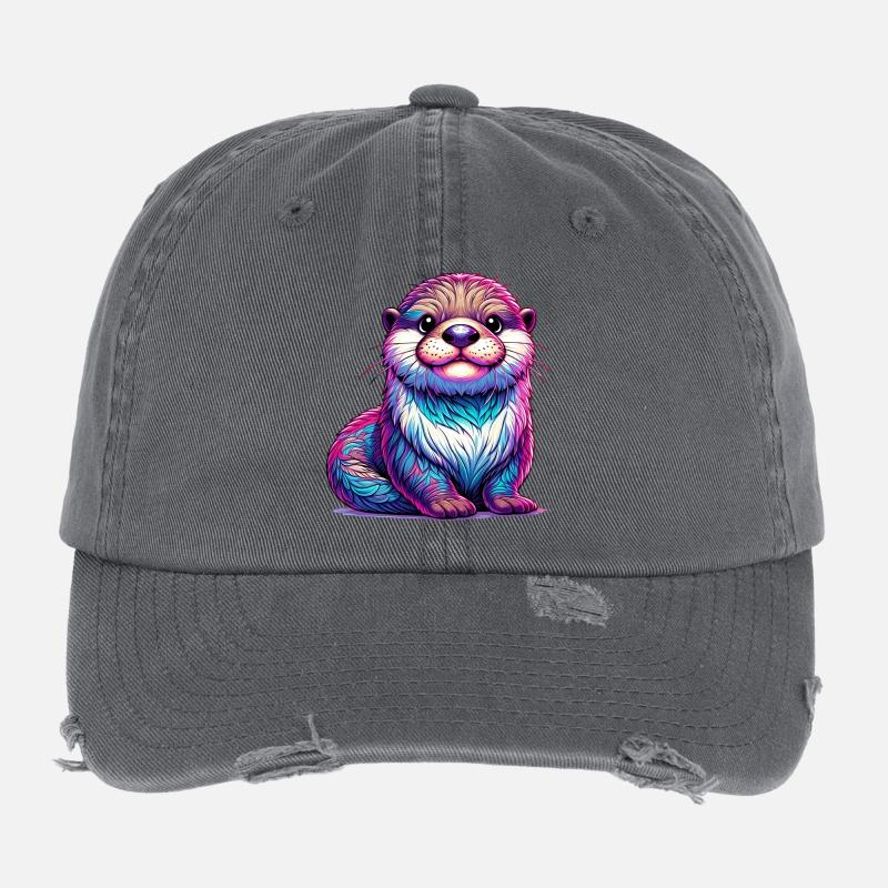 Otter Flexfit Vintage Destroyed Cap