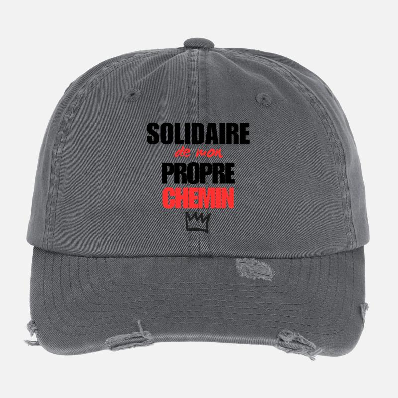 Mon propre chemin Casquette vintage effet usé Flexfit