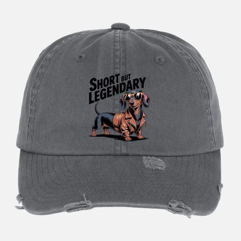 Legendärer Dackel Flexfit Vintage Destroyed Cap