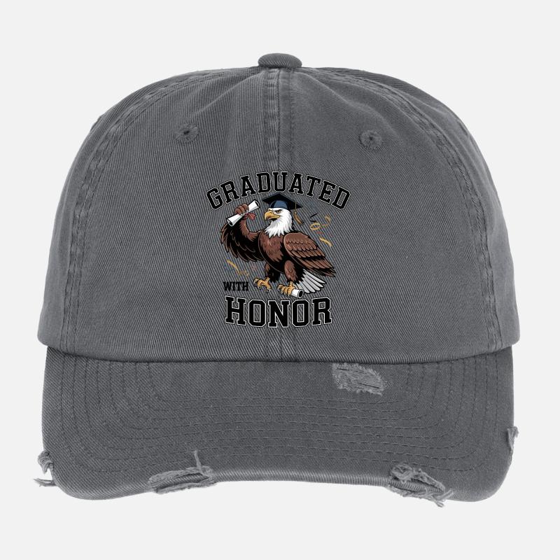 Aigle de graduation Casquette vintage effet usé Flexfit