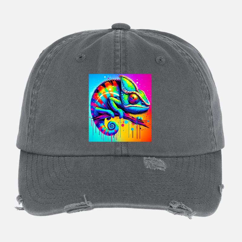 chameleon Flexfit Vintage Destroyed Cap