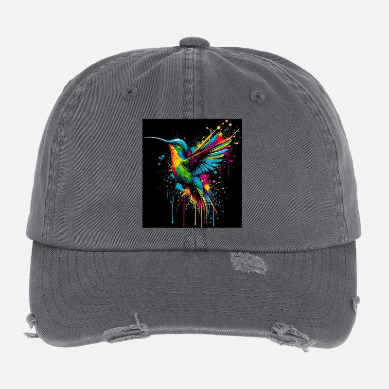 hummingbird Flexfit Vintage Destroyed Cap
