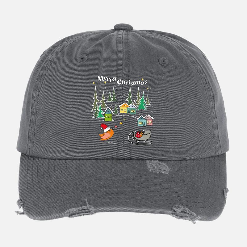 Merry Xmas Flexfit Vintage Destroyed Cap