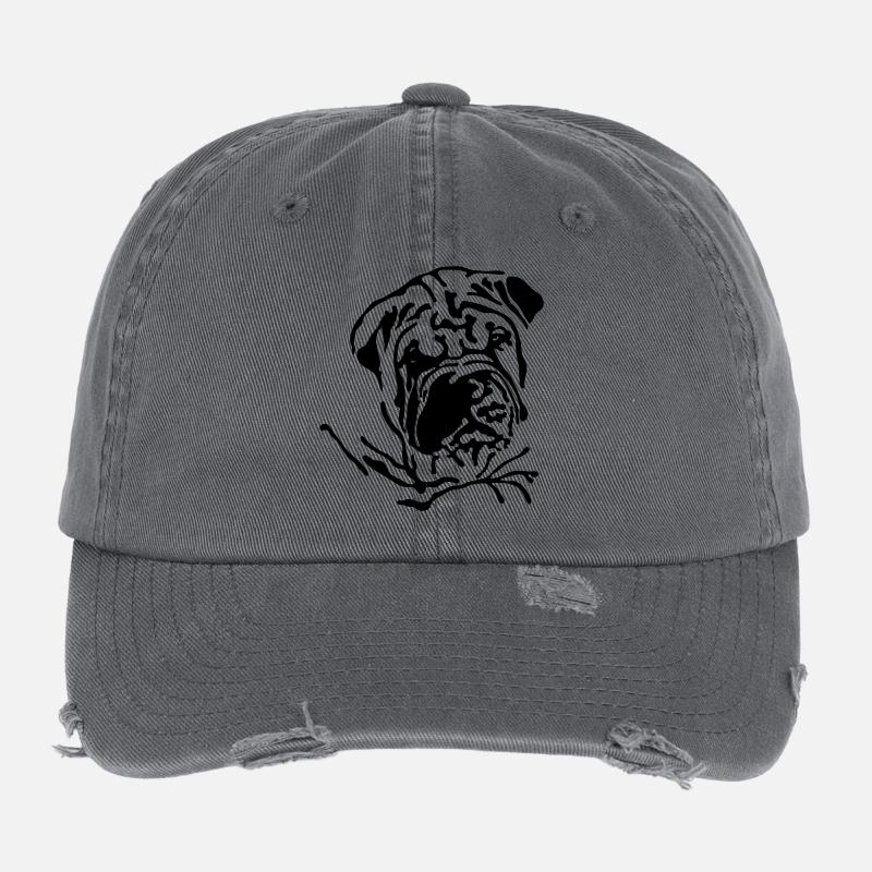 Shar-Pei Flexfit Vintage Destroyed Cap
