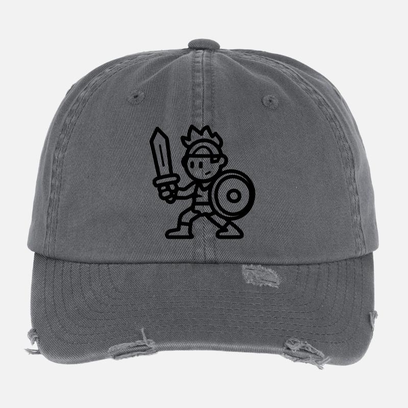warrior Flexfit Vintage Destroyed Cap