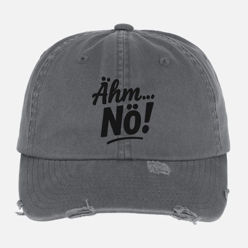 Euh, non. Dicton de l’Écriture Casquette vintage effet usé Flexfit