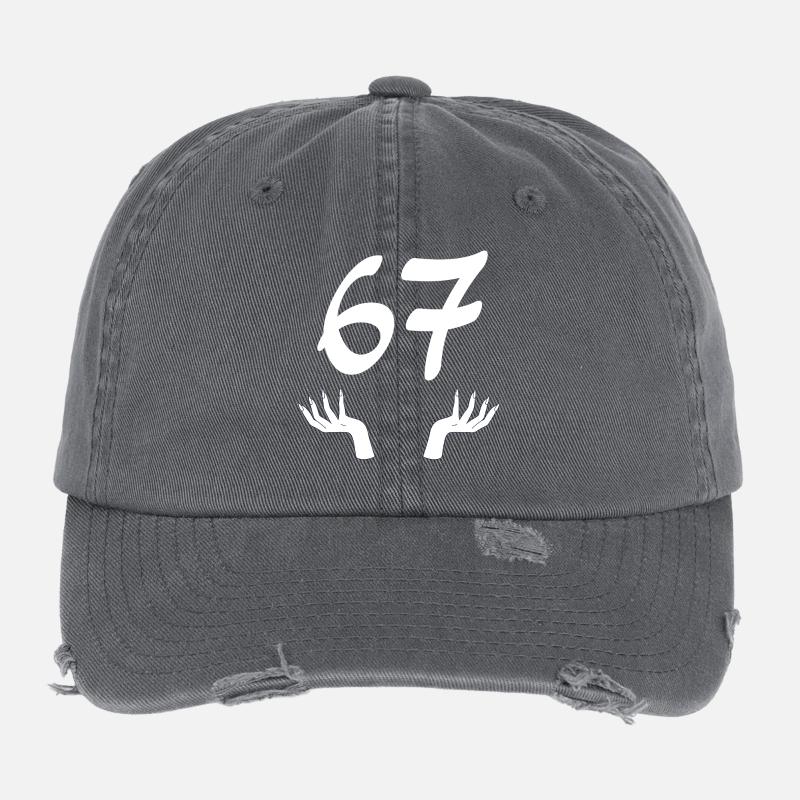 67 Six-Seven Flexfit Vintage Destroyed Cap