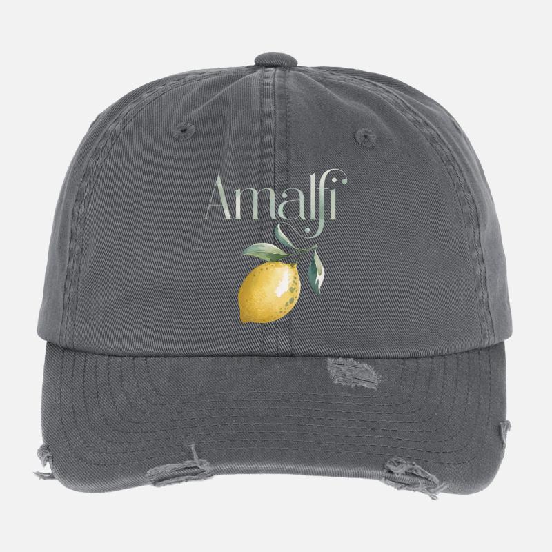 AMALFI – Lemon Chic Flexfit Vintage Destroyed Cap