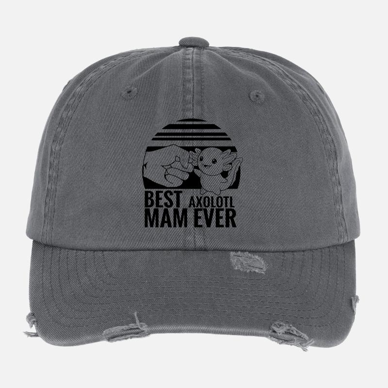 axolotl_mama Flexfit Vintage Destroyed Cap