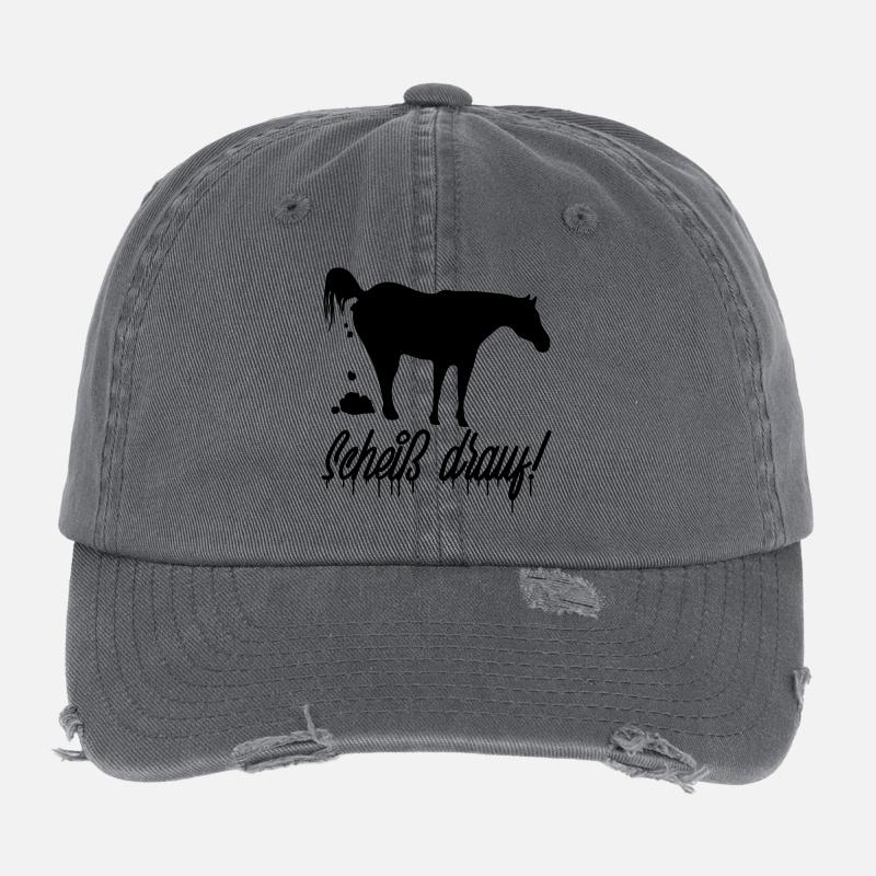 scheiss_drauf Flexfit Vintage Destroyed Cap