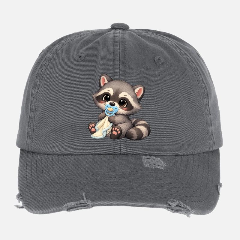 Bébé Oskar avec tétine Casquette vintage effet usé Flexfit