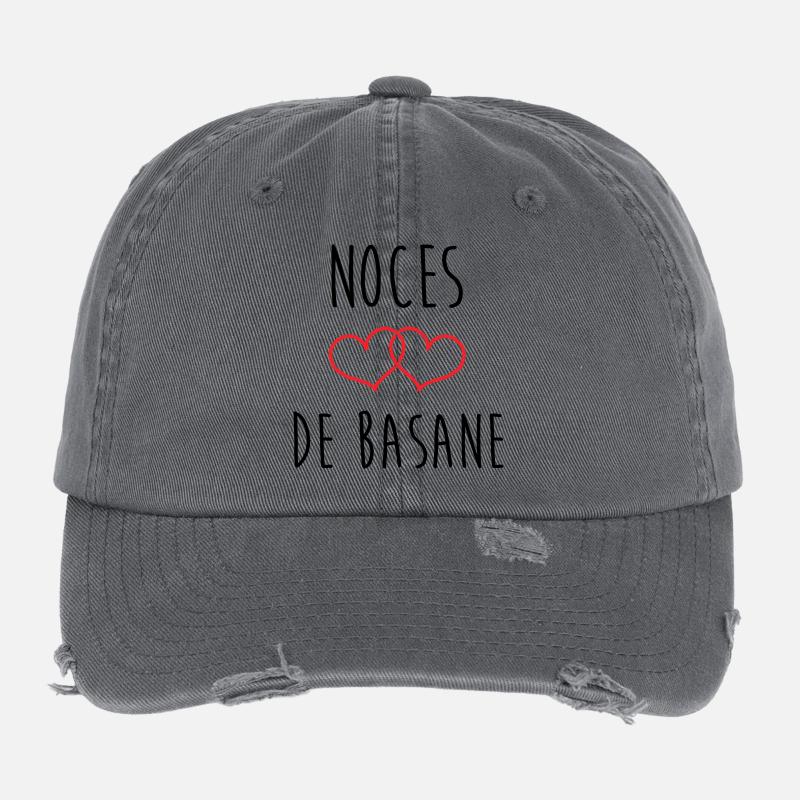 noces de basane 31 ans de mariage - Casquette vintage effet usé Flexfit - charbon