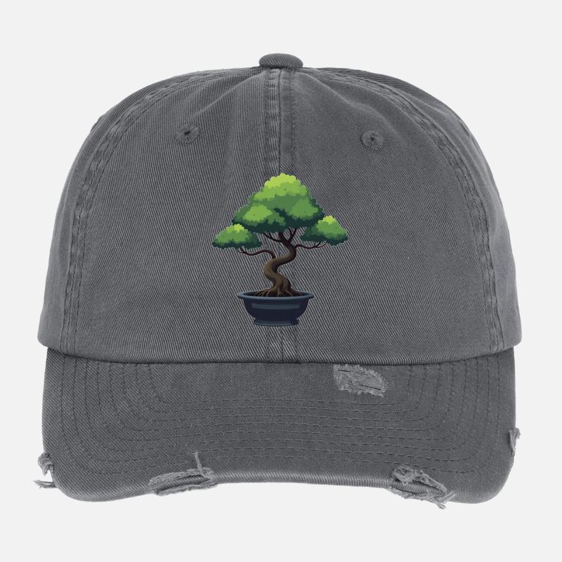Bonsai Baum Flexfit Vintage Destroyed Cap