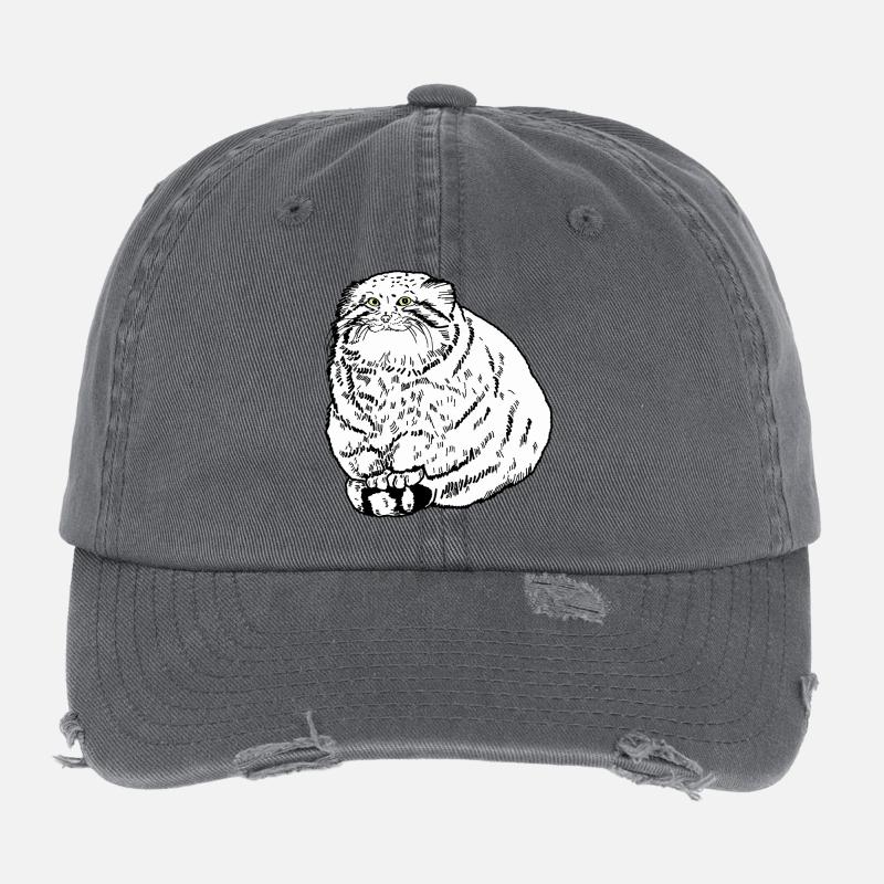 Dicke Katze Flexfit Vintage Destroyed Cap
