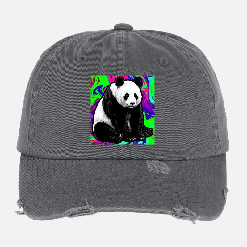 panda Casquette vintage effet usé Flexfit