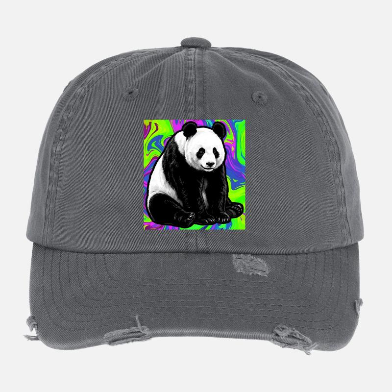 panda Flexfit Vintage Destroyed Cap