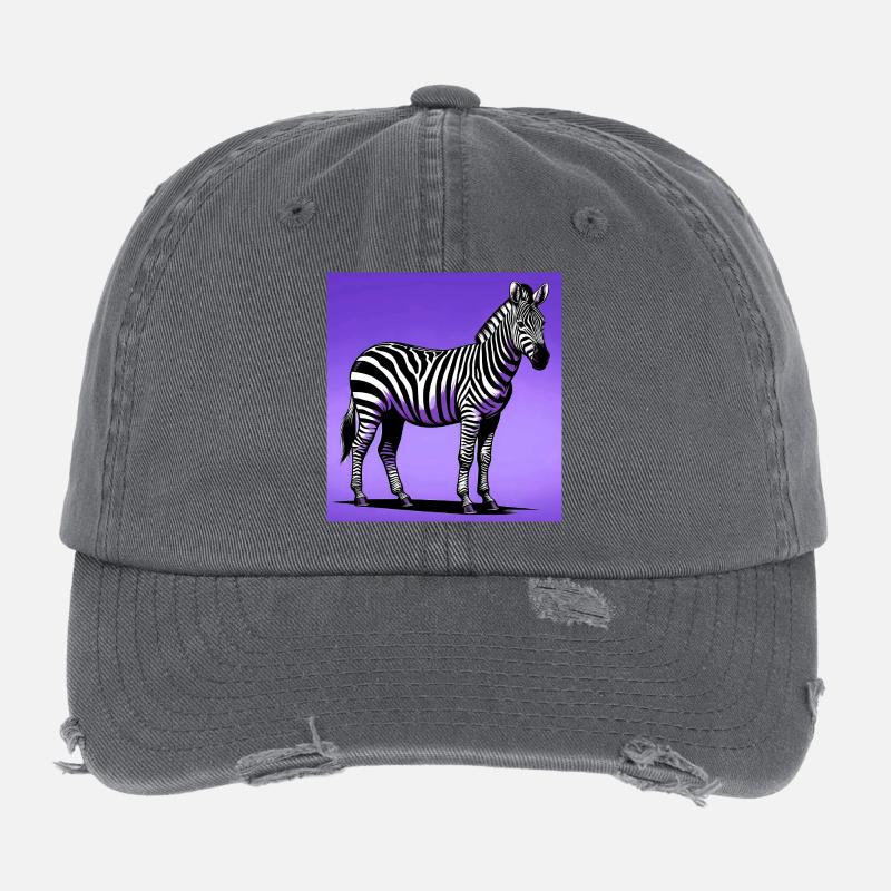 Zebra Flexfit Vintage Destroyed Cap