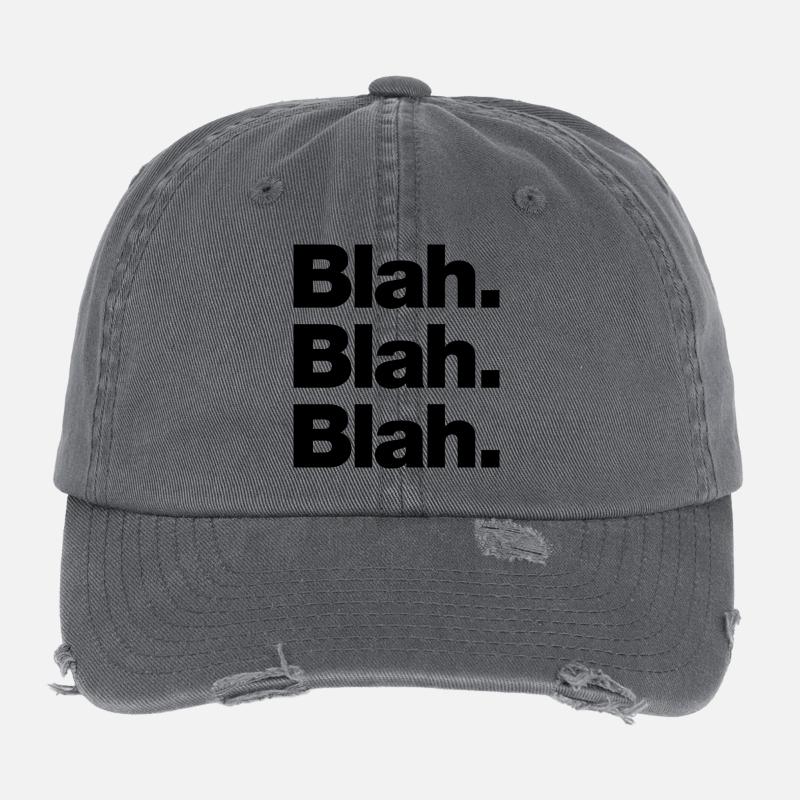 Bleah. Bleah. Bla Casquette vintage effet usé Flexfit