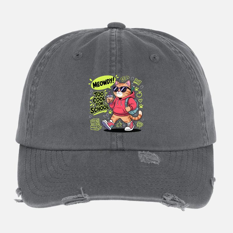 Chaton de l’école Casquette vintage effet usé Flexfit