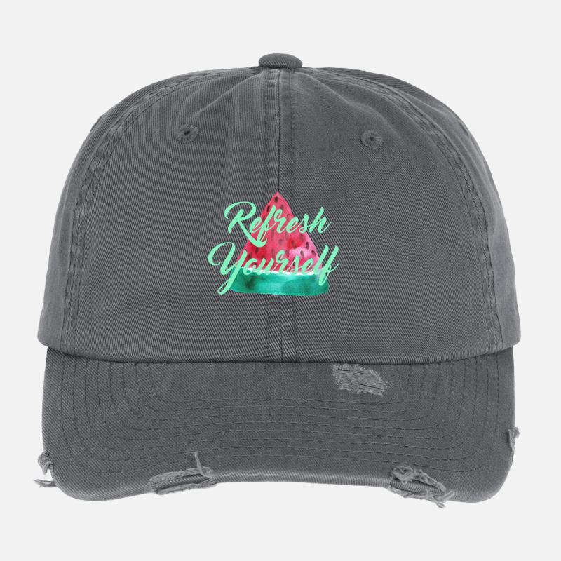 Melon d'eau « vous rafraîchir » Casquette vintage effet usé Flexfit