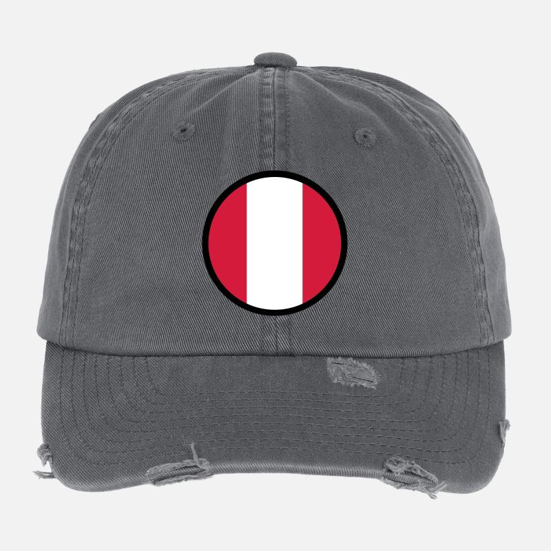Unter dem Zeichen von Peru Flexfit Vintage Destroyed Cap