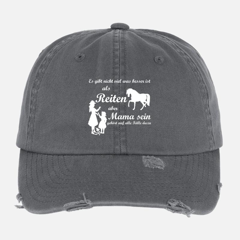 Reiten und Mama Flexfit Vintage Destroyed Cap