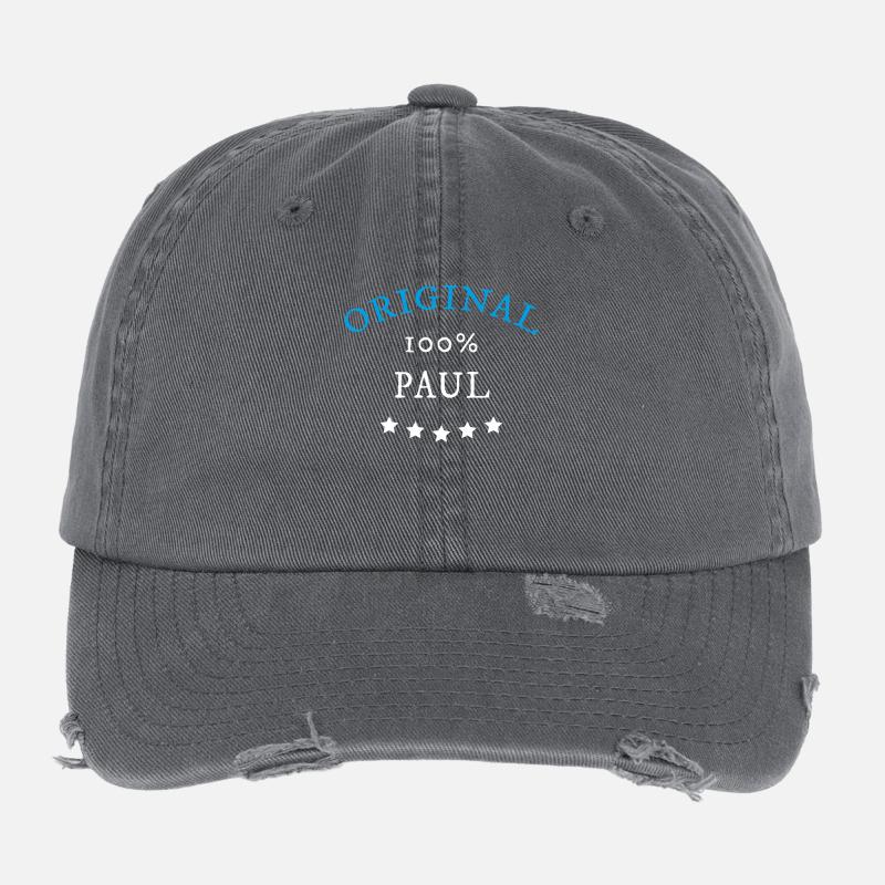 Original 100% Paul, gift, name Flexfit Vintage Destroyed Cap