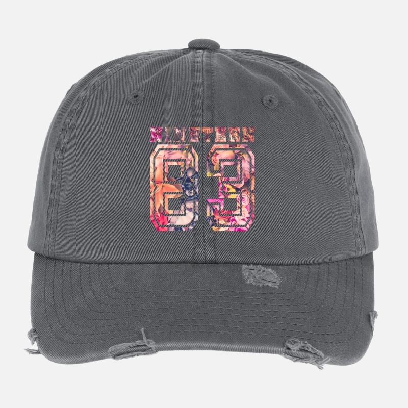 NINETEEN 1983 B Flexfit Vintage Destroyed Cap