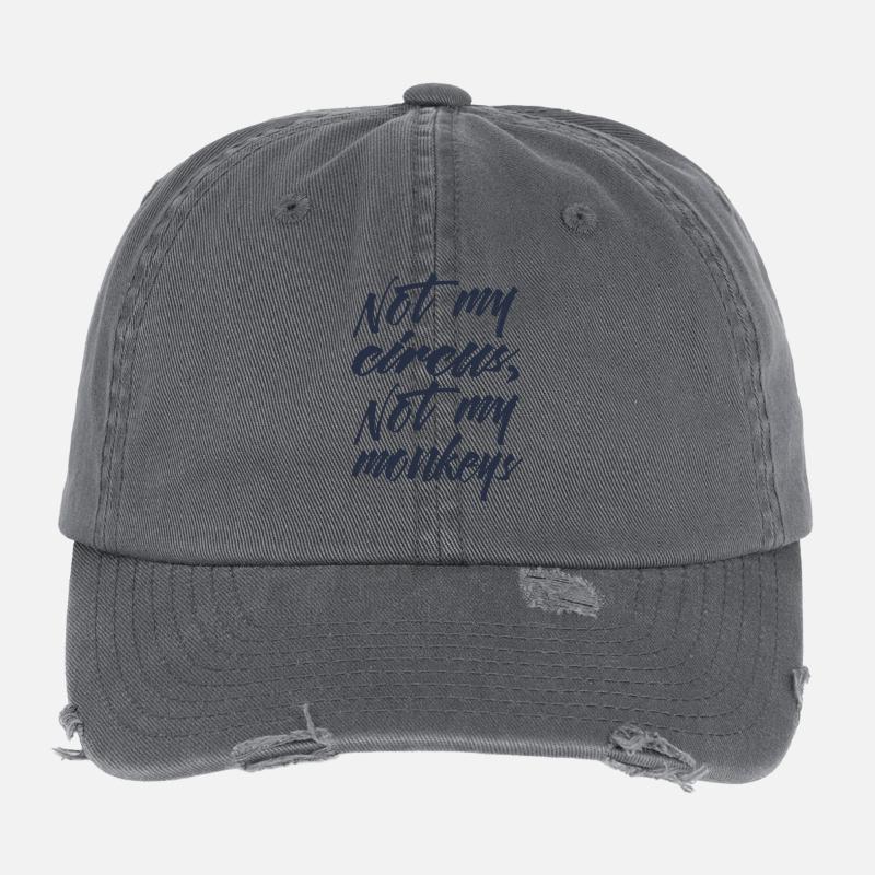 not my circus Flexfit Vintage Destroyed Cap