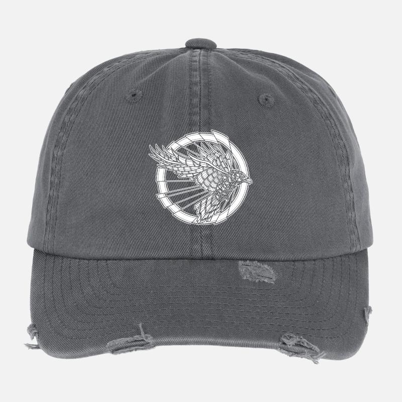 Ne blesse pas le Corbeau Casquette vintage effet usé Flexfit