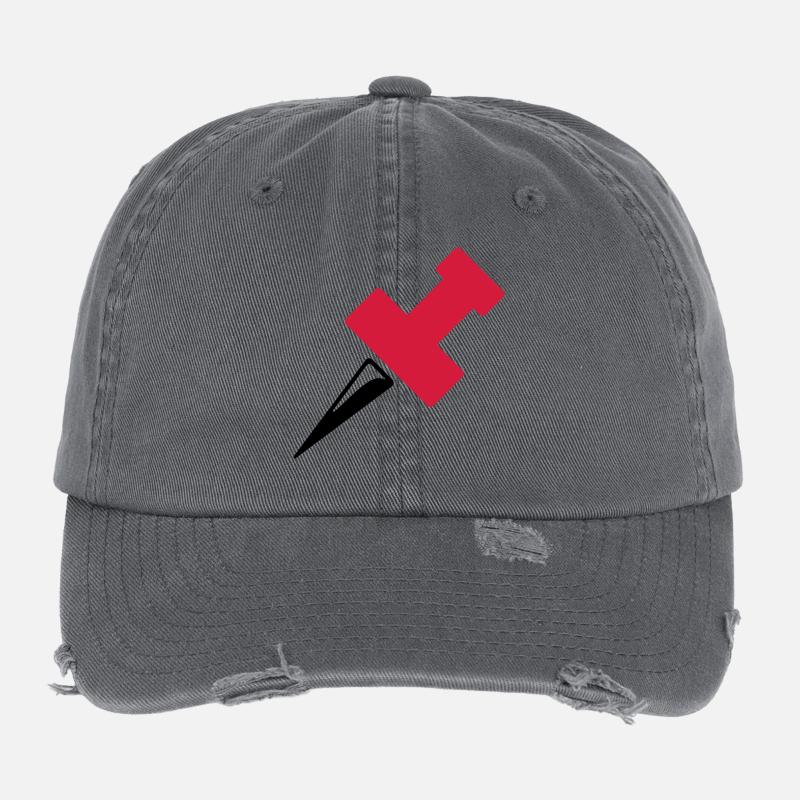 Pin or pin needle Flexfit Vintage Destroyed Cap