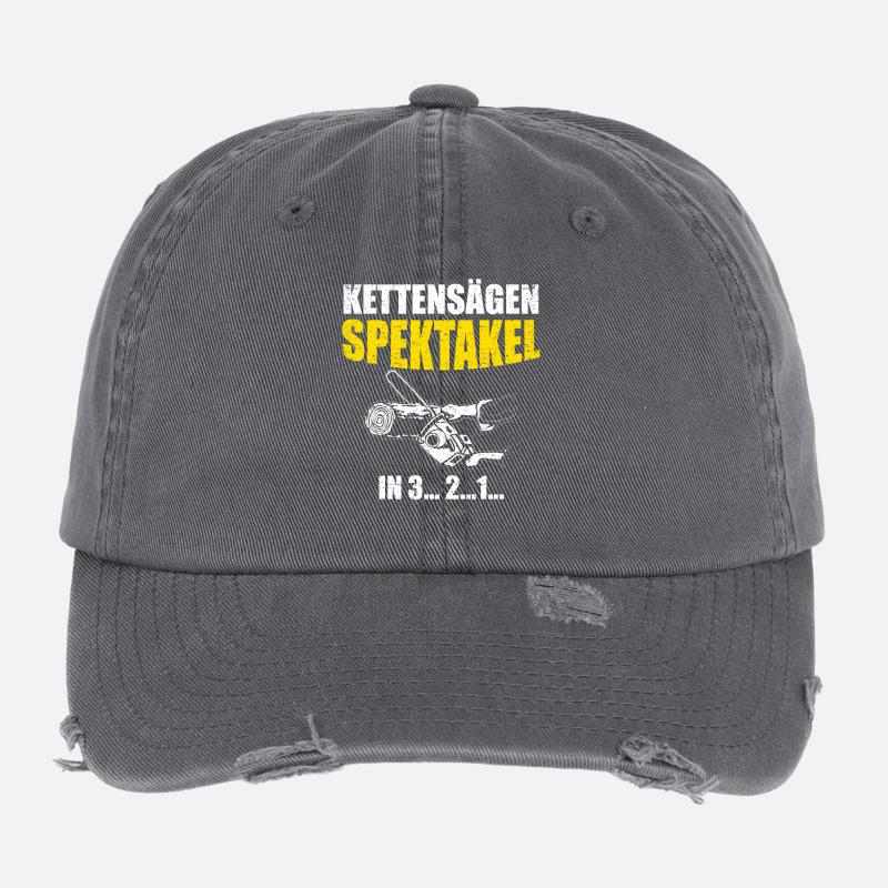 KETTENSÄGE / HOLZ Flexfit Vintage Destroyed Cap