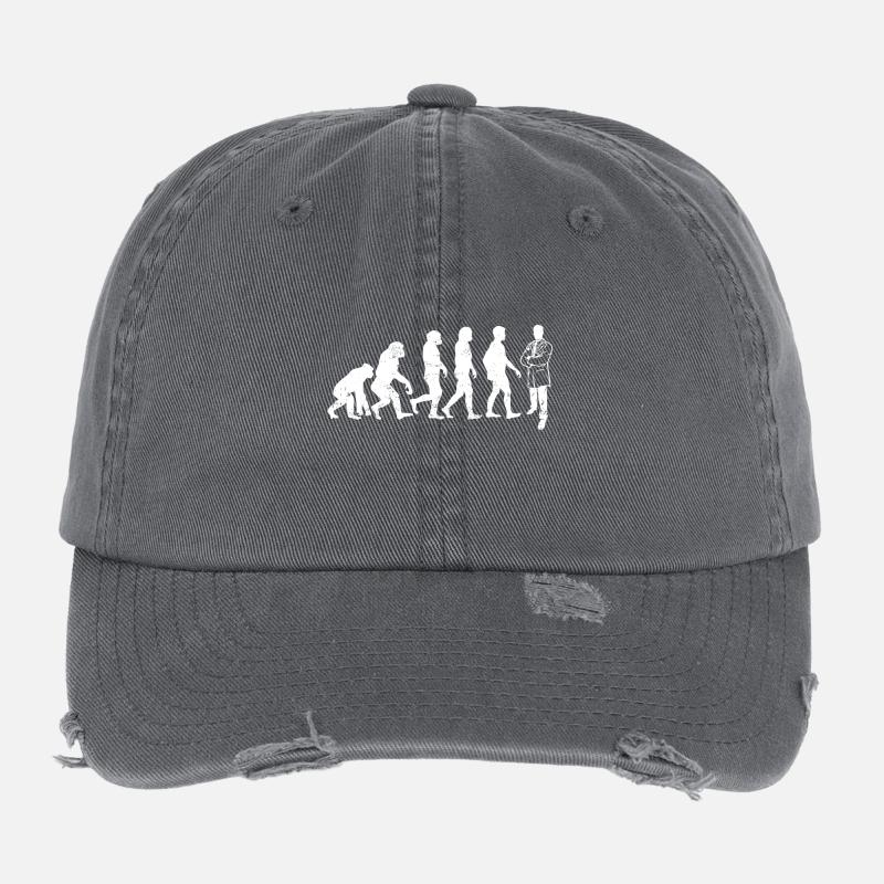 Doktor evolution arzt heiler geschenk krankheit Flexfit Vintage Destroyed Cap