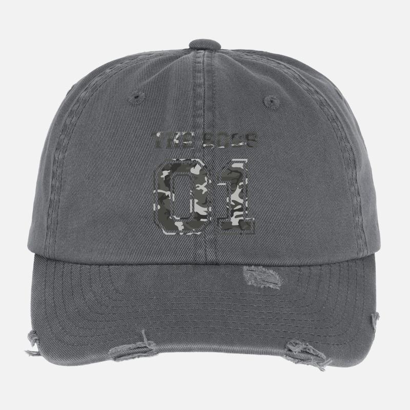 The Boss Partner Partnershirt Liebe Geschenk Love Flexfit Vintage Destroyed Cap