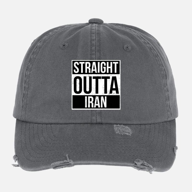 Straight Outta Iran! Flexfit Vintage Destroyed Cap