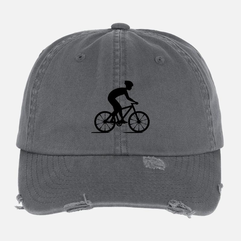 Vélo de course Idée de cadeau Casquette vintage effet usé Flexfit