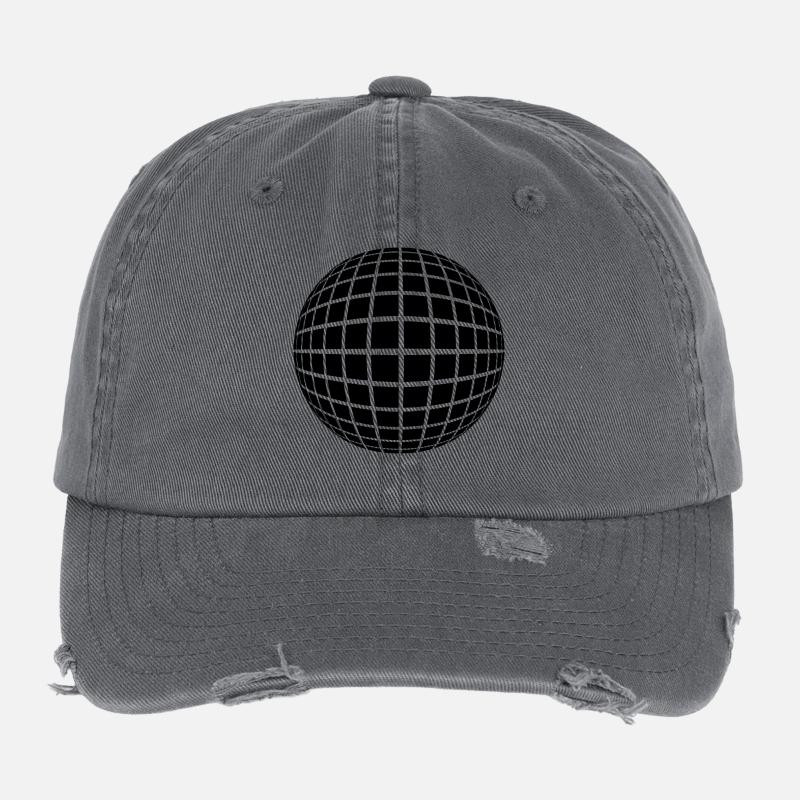 Boule Globe globe 3D cadeau idée cadeau Casquette vintage effet usé Flexfit
