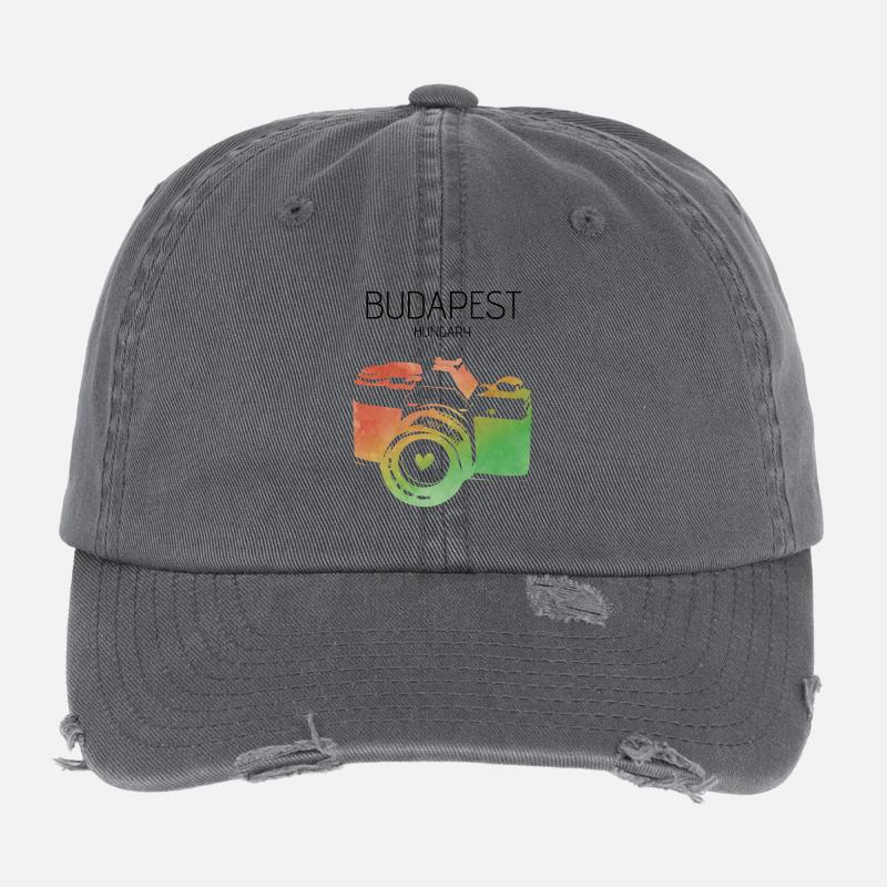 Caméra Budapest Casquette vintage effet usé Flexfit