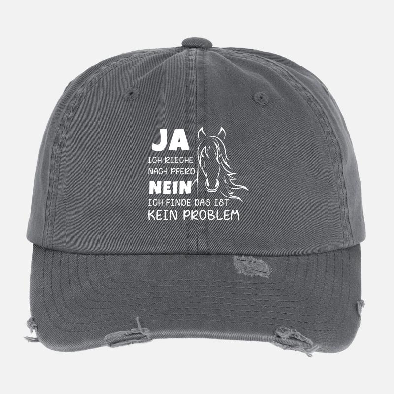 Rieche nach Pferd Flexfit Vintage Destroyed Cap