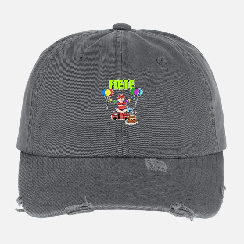 Fire Brigade Fiete gift Flexfit Vintage Destroyed Cap